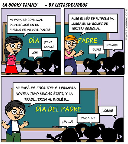 viñeta de la Booky Family en Listas de Libros