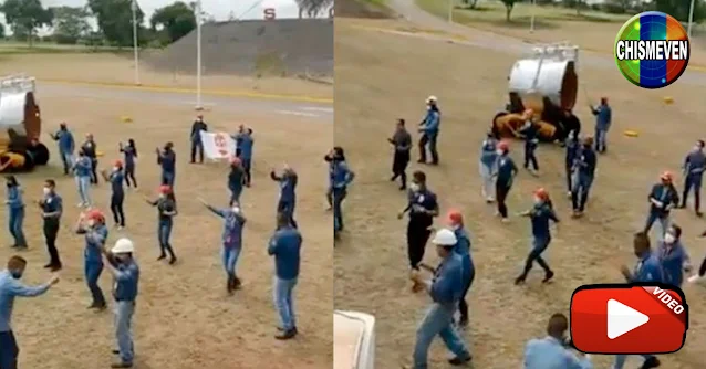 Empleados de SIDOR celebran el colapso de la empresa bailando Jerusalema