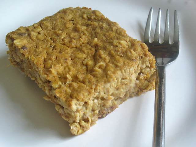 savory oatmeal pumpkin bake