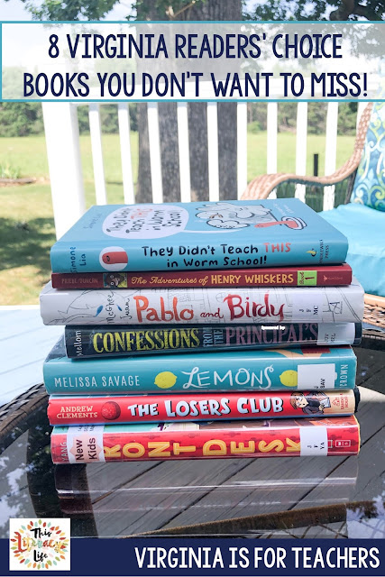 The Virginia Readers' Choice elementary chapter books are always a bit hit. These 8 books make reading fun for all ages!