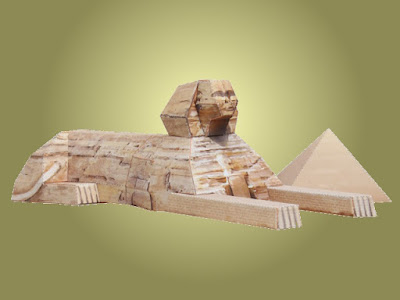 Sphinx Bastelbogen