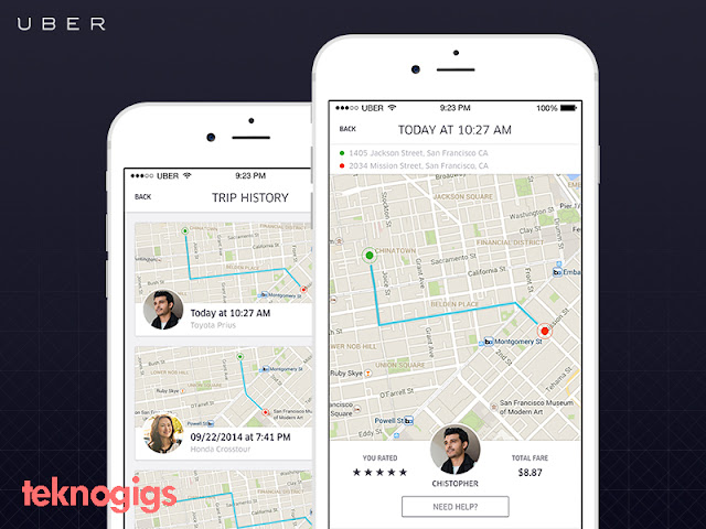 Cara menggunakan aplikasi pihak ketiga (Uber) Maps di iOS 10