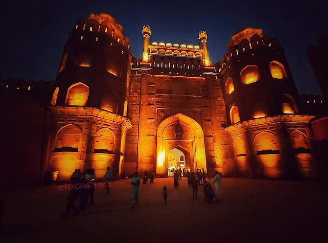 Red Fort Entry Gate Night Photo By NKGRAPix NKGraphicx