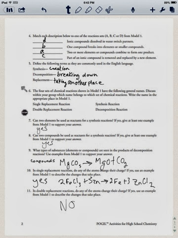 Pogil Activities For High School Chemistry Worksheet Answers - chemical bonding pogil activity 5 ...