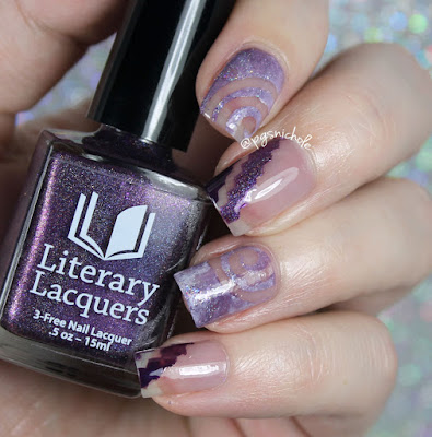 40 Great Nail Art Ideas: Three Shades of Purple + Negative Space