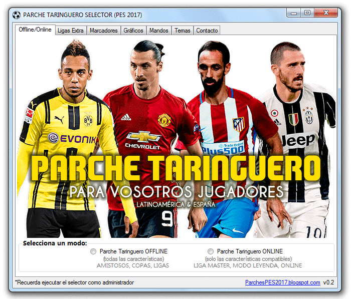 Parche Taringuero 9.1 (para Smoke Patch 9.4) - ParchesPES2017