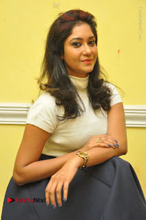 Telugu Actress Sindhu Affan Latest Pos in Black Skirt at Www.Meena Bazaar Movie Opening  0025.JPG