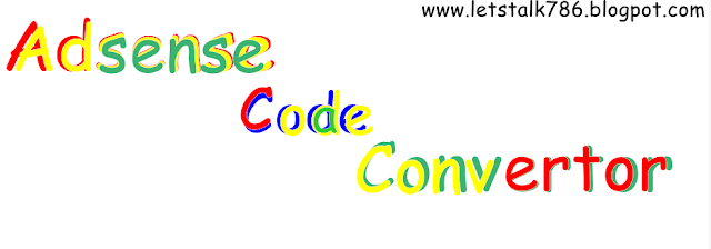 Adsense Ad Code Converter
