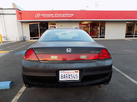 Honda Accord Coupe with faded paint before repainting at Almost Everything Auto Body.