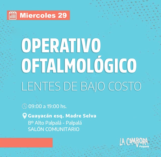 Operativo Oftalmológico en el barrio Alto Palpalá