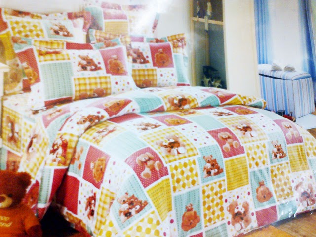 Sprei Jepang Anak Motif Bear coklat