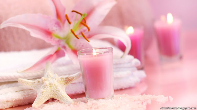 Pink Candles Wallpaper