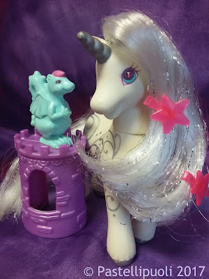 My Little Pony G2 Princess Silver Swirl G2 unicorn yksisarvinen dragon tower