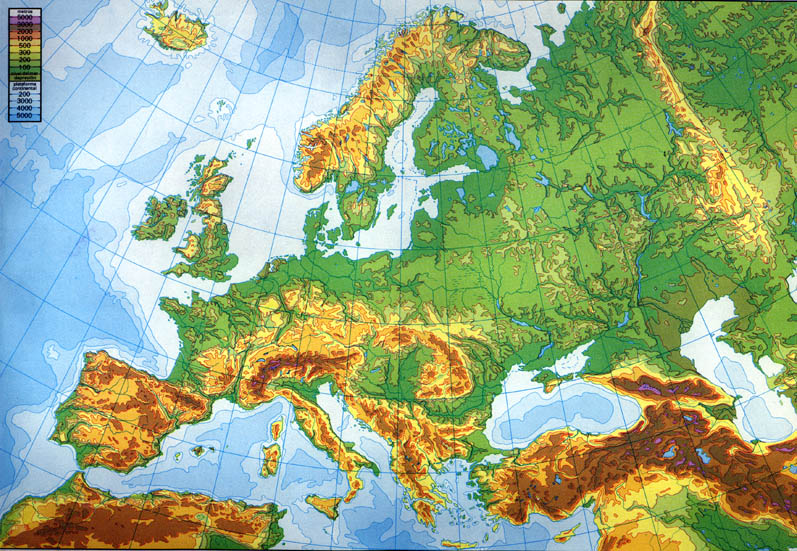mapa de europa fisico. hair mapa de europa politico.