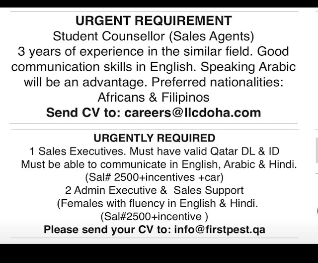 Best Classified Jobs Available In Doha Qatar