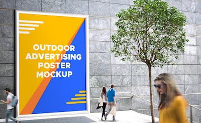 Outdoor Advertising Poster PSD