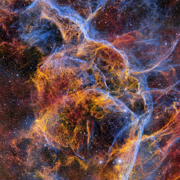 The central part of the Vela Supernova Remnant