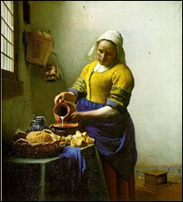 Vermeer a laiteira milkmaid
