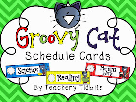 http://www.teacherspayteachers.com/Product/Groovy-Cat-Themed-Schedule-Cards-1265709