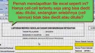 Cara Memprotect Cell Tertentu Agar Tidak Bisa Diedit