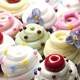 Lampwork Cupcake Beads