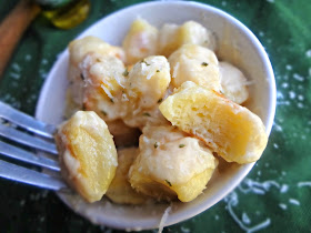 Toasted Ricotta Gnocchi with Parmesan Truffle Cream Sauce