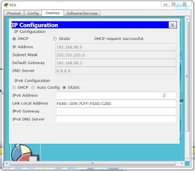 Simulasi Pembagian IP dengan DHCP | Cisco Packet Tracer