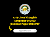 ICSE Class 10 English Language SOLVED Paper 2024