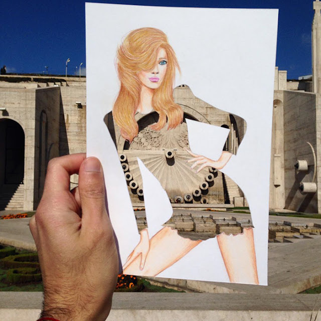 beautiful cut-out dresses with everyday object