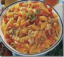 Pennette con pomodorini e granchio