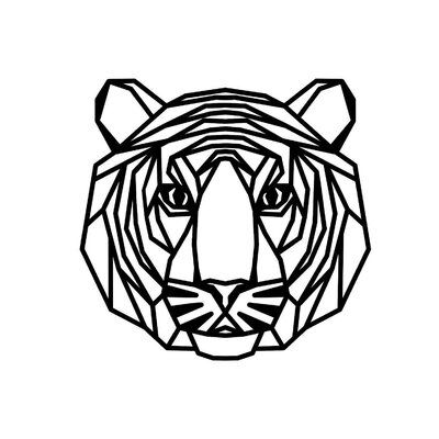 Geometric-Tiger-Head-Tattoo-Design