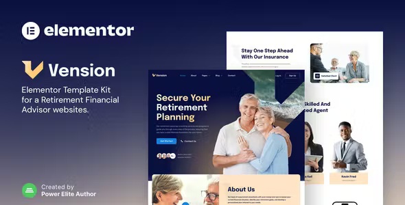 Best Retirement Planning Consulting Elementor Template Kit