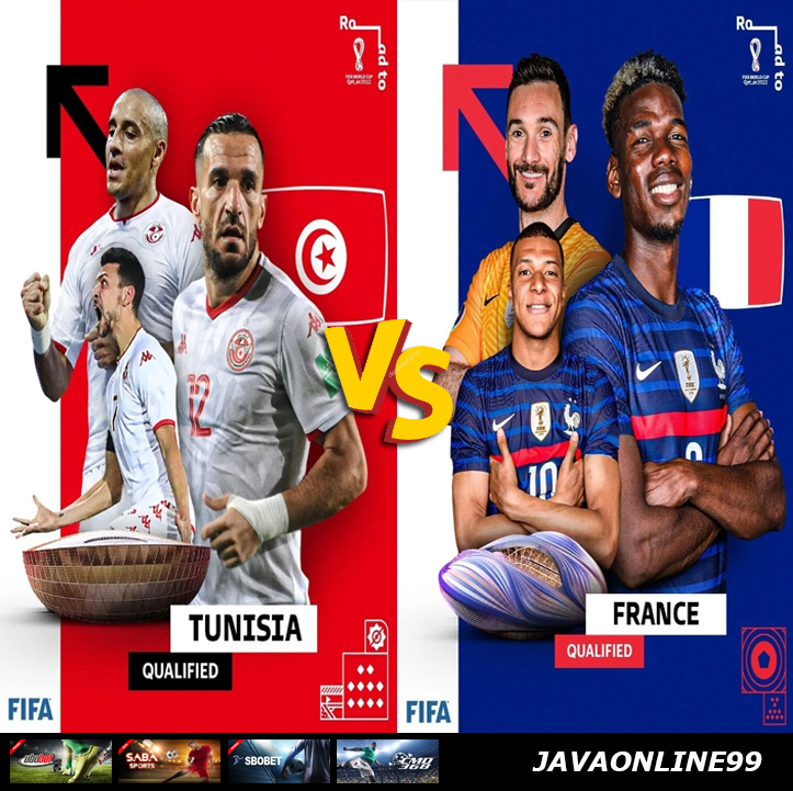 JAVAONLINE99 | Jadwal Pertandingan Piala Dunia Qatar 2022 Fase Group D Tunisia vs Prancis