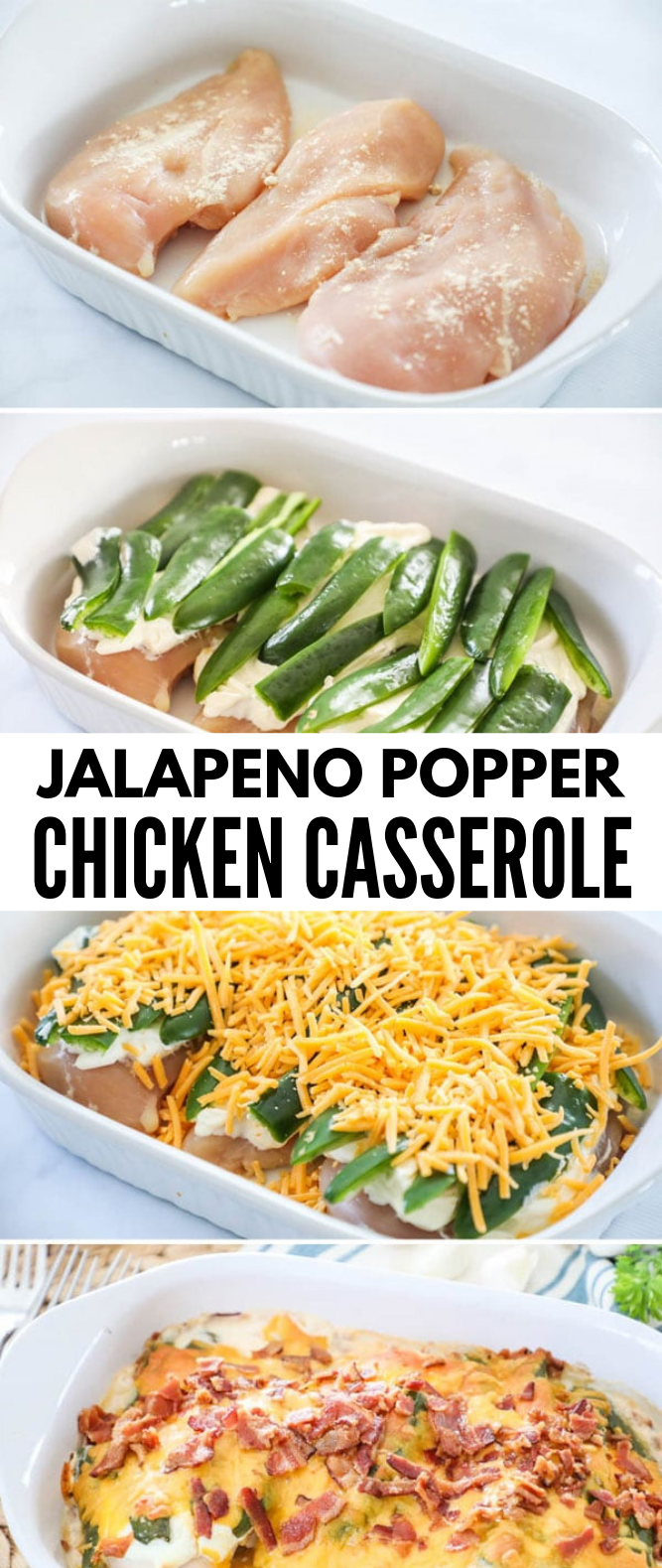 JALAPENO POPPER CHICKEN CASSEROLE #Keto #Diet