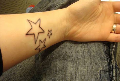 girls star tattoos