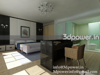 3D Home Interior Rendering & Modeling Bedroom
