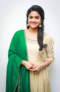 Keerthy Suresh in Wheat Color Dress with Cute and Lovely Smile 5