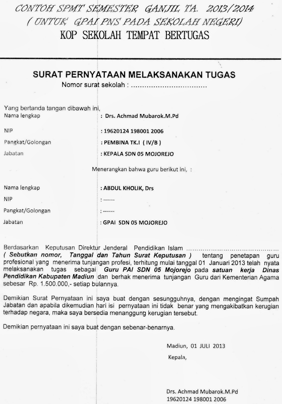 MGMP PAI SMP KAB. MADIUN: PEMBERKASAN TUPROF 2013