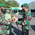Tujuh Prajurit Kodim Pati melaksanakan laporan Corps Raport 