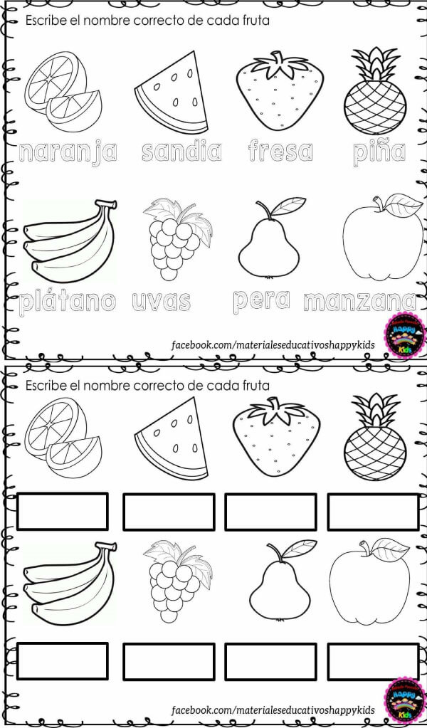 Cuaderno de Frutas | Materiales Maestras