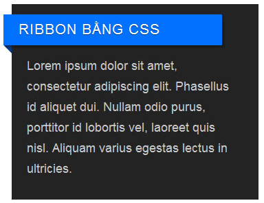 Tạo hình tam giác với CSS