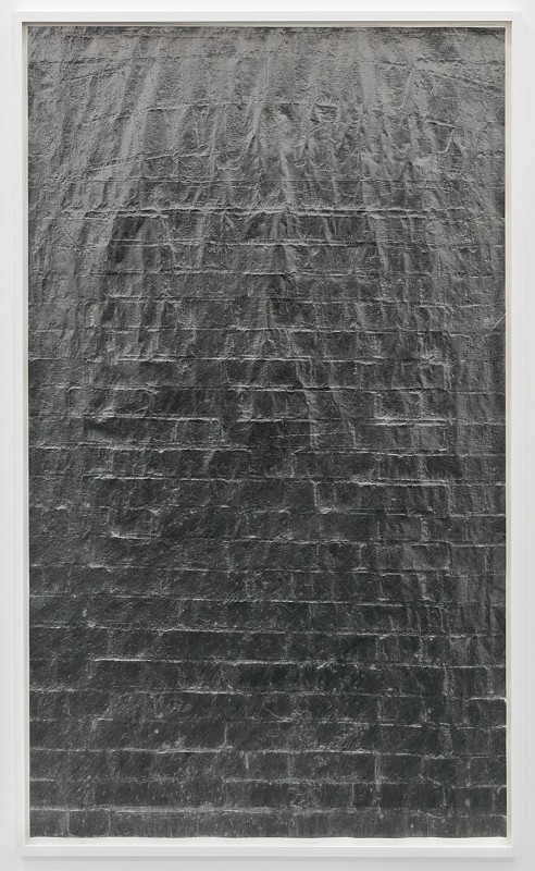 Anna Barriball Untitled, 2009 pencil on paper 218 x 134 cm