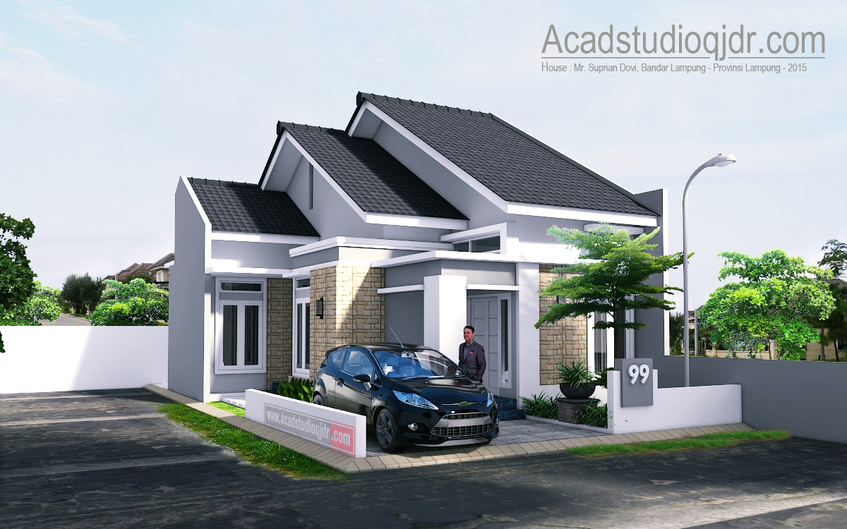 Bentuk Desain Rumah  Hook  Tipe 70 Jasa Desain Rumah 