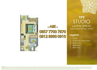 Tipe Studio Lavanya Garden Residences Apartment Cinere