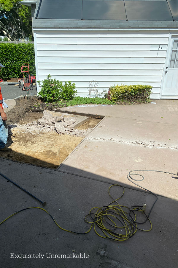 Ripping Out A Concrete Patio