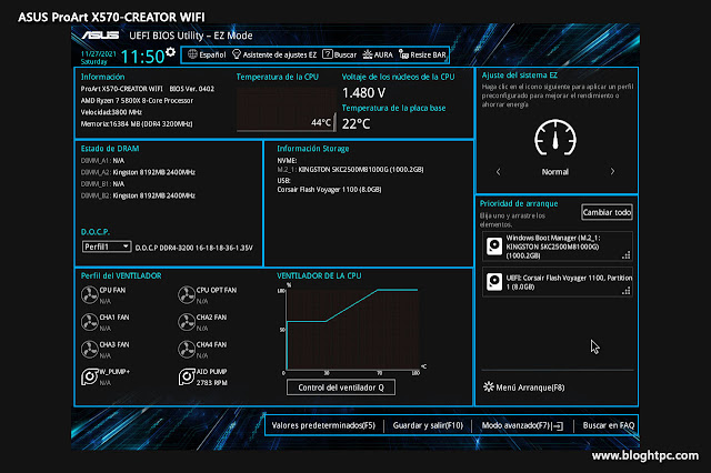 BIOS ASUS ProArt X570-CREATOR WIFI