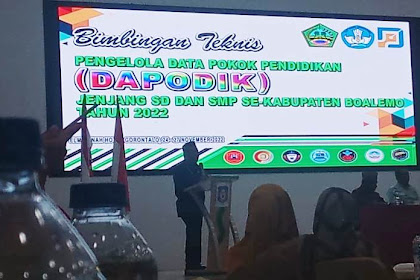 Dikpora Boalemo mengadakan Bimtek Dapodik 