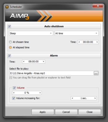 AIMP Simple Scheduler