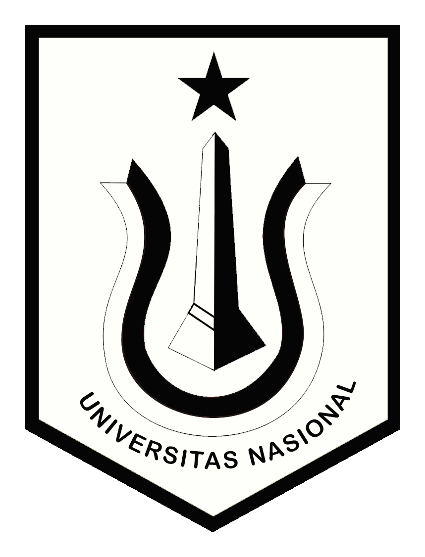  Logo Hitam Putih  Universitas Nasional UNAS Paksakan 