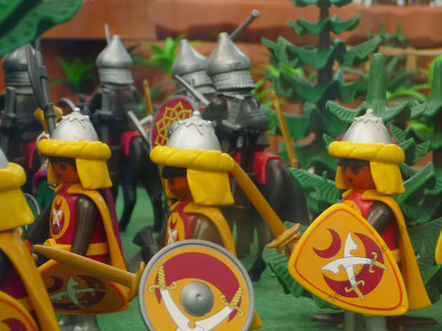 Diorama Playmobil medieval caballeros knights ritter